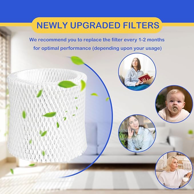 Humidifier Wicking Replacement Filter Compatible with Canopy Bedside and Nursery Humidifier, Wood Pulp & Paper Filter, 5