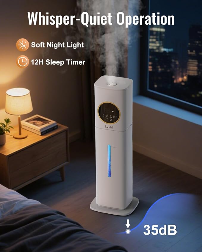 Humidifiers for Bedroom, 2.1Gal/8L Humidifier large room with Essential Oil Diffuser, Night Light, alternate product view 5