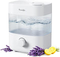 Humidifiers for Bedroom, 2L Tank for 15H, 20dB Quiet Mist Time, Dual Nozzles, Auto Shut-Off, Rotate to Adjust Mist Intensity