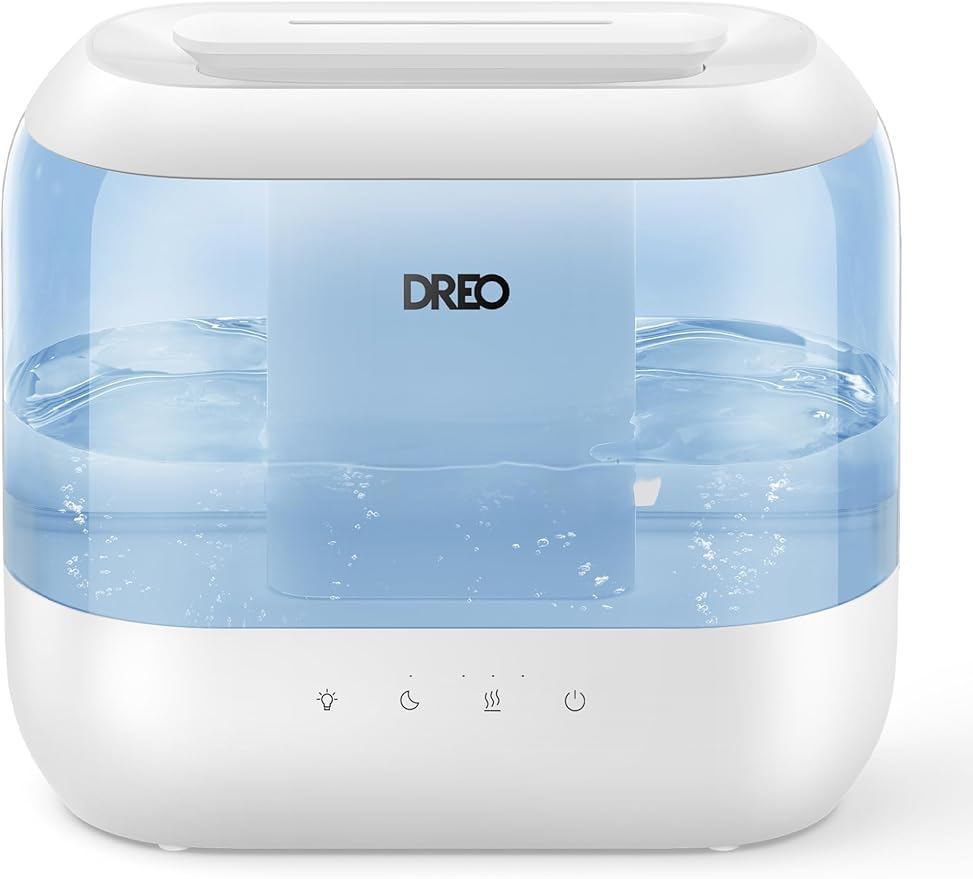 Humidifiers for Bedroom, 4L Top Fill for Large Room, 36H Runtime, 28 dB Quiet Supersized Cool Mist Air Humidifier for Baby