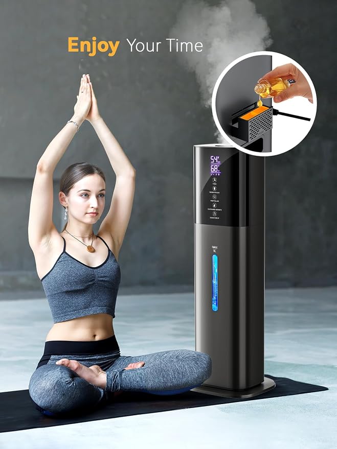 Humidifiers for Bedroom, 8L Quiet Humidifiers for Large Room with Timer, 360°Nozzle, alternate product view 8