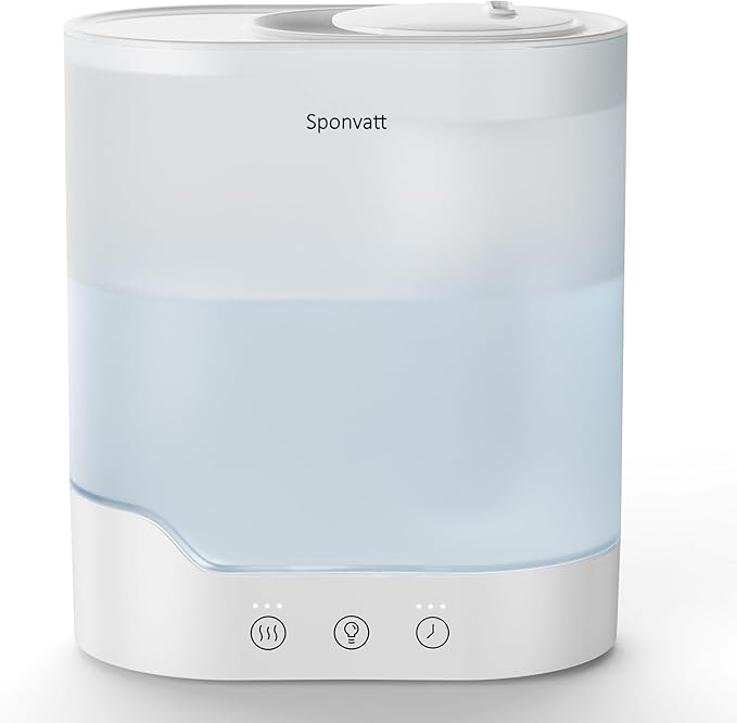 Humidifiers for Bedroom Home,2.5L Top Fill Cool Mist Air Humidifier for Large Room Baby Nursery,Quiet Ultrasonic,With Oil