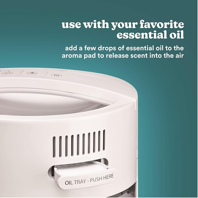 Humidifiers for Bedroom, Home, Nursery, Office and Plants. Total Comfort UV-C Ultrasonic Humidifier, Leak Resistant Design