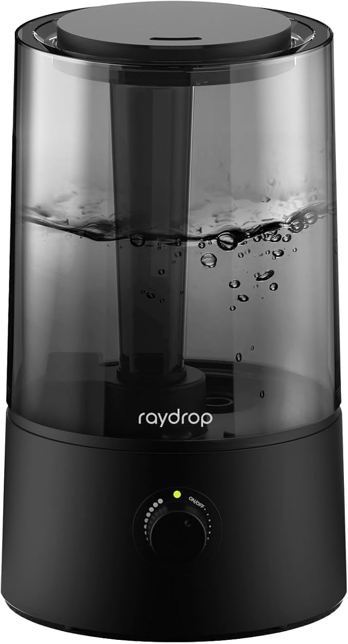 Humidifiers for Bedroom, Humidifiers for Home & Large Room, Cool Mist Humidfiers for Baby and Plant, Adjustable Mist Level