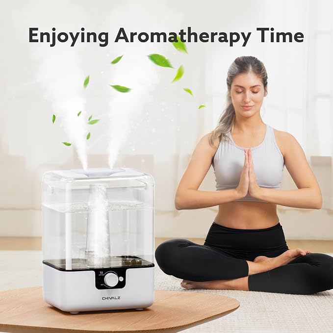 Humidifiers for Bedroom Large Room Home, 6L Cool Mist Humidifier for Baby and Plant, Oil Diffuser, alternate product view 4