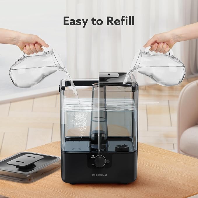 Humidifiers for Bedroom Large Room Home, 6L Cool Mist Humidifier for Baby and Plant, Oil Diffuser, alternate product view 5