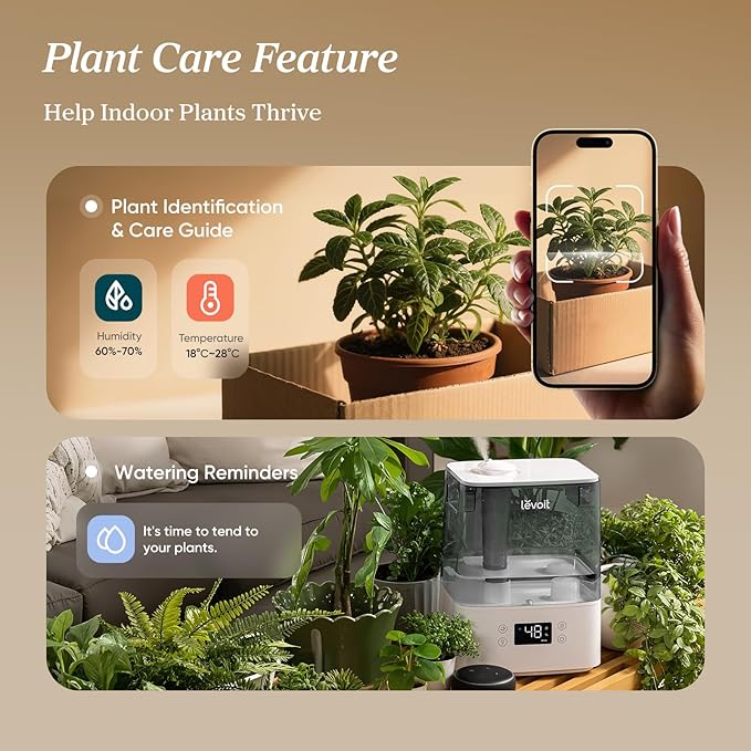 Humidifiers for Bedroom Large Room Home, (6L) Cool Mist Top Fill Essential Oil Diffuser for Baby & Plants, alternate product