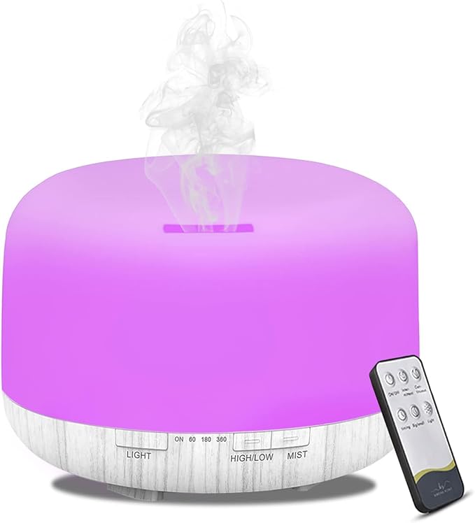Humidifiers for Bedroom Large Room Home Baby Kids Whole House Hotel Office Desk Plant,500ml Portable Aromatherapy Essential