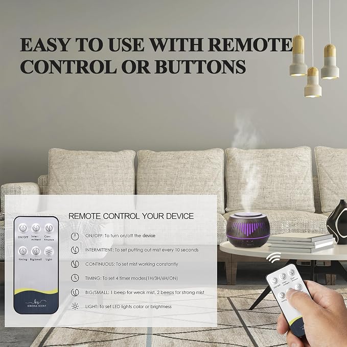 Humidifiers for Bedroom Large Room Home Whole House Baby Kids Plants,Cute Aromatherapy Diffuser 500ml Ultrasonic Cool Mist