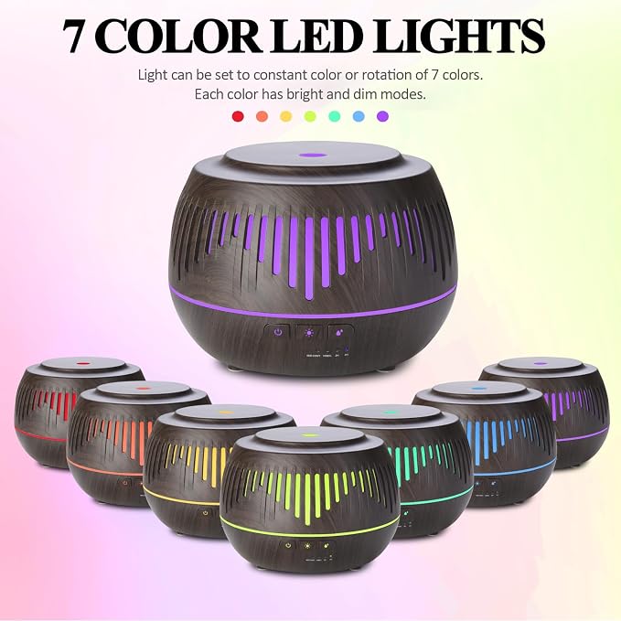 Humidifiers for Bedroom Large Room Home Whole House Baby Kids Plants,Cute Aromatherapy Diffuser 500ml Ultrasonic Cool Mist