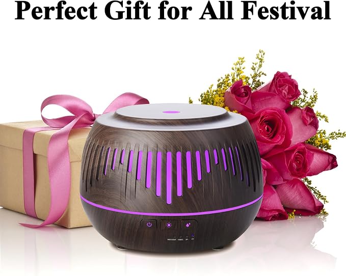 Humidifiers for Bedroom Large Room Home Whole House Baby Kids Plants,Cute Aromatherapy Diffuser 500ml Ultrasonic Cool Mist