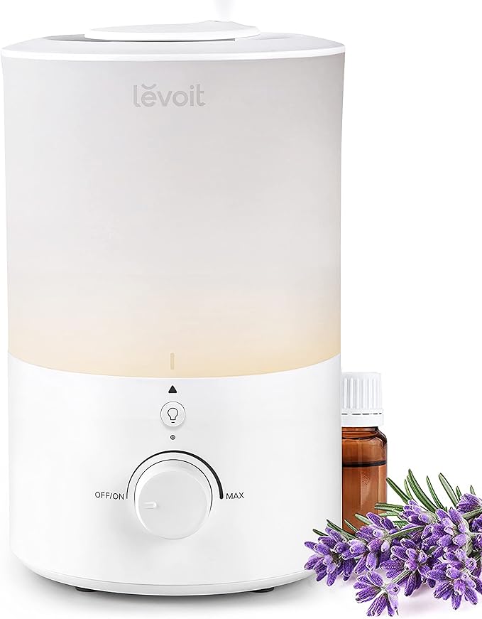 Humidifiers for Bedroom with Night Light(3L Water Tank)Cool Mist Top Fill Essential Oil Diffuser for Baby Nursery and Plants