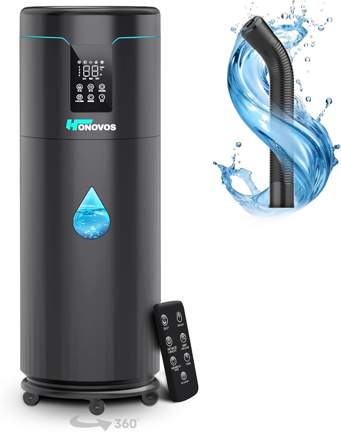 Humidifiers for Large Room Home Bedroom 2000 sq.ft. 17L/4.5Gal Large Humidifier with Extension Tube & 4 Speed Mist,Top Fill