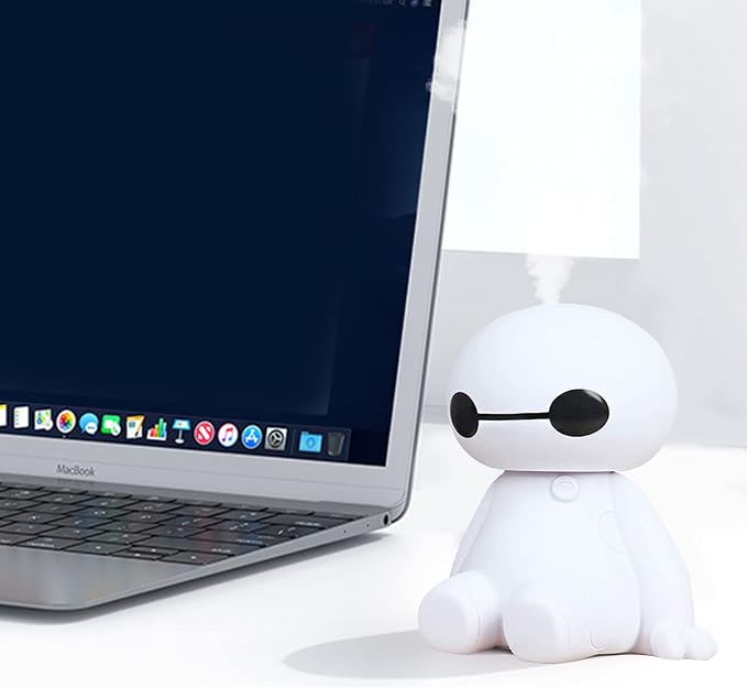 Humidifiers Portable Small Cool Mist Humidifiers Mini USB Personal Desktop for Travel, Car, Office Room, Bedroom (White)