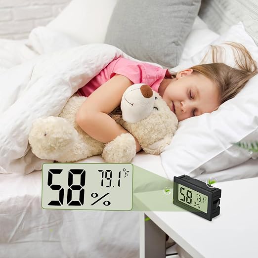 Humidity Meter Indoor Thermometer 6-Pack Mini Digital Thermometer Hygrometer Indoor Temperature Humidity Meters Gauge LCD