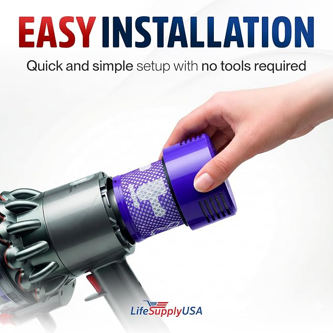 HV10 Vacuum Filter Replacement Compatible with Cyclone V10 Absolute V10 Animal V10 Motorhead V10 Total Clean, SV12