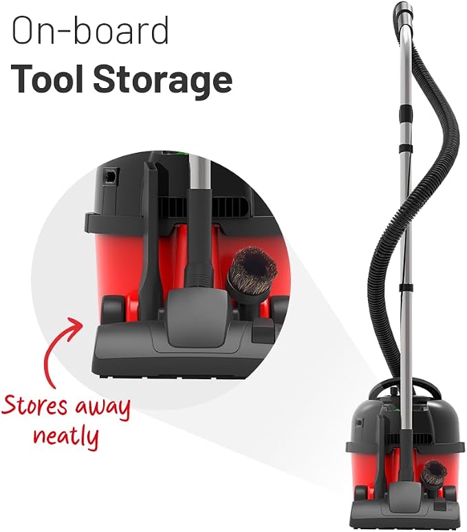 HVR 160-11 Bagged Cylinder Vacuum, 620 W, 6 Litres, Red and Black, alternate product view 3