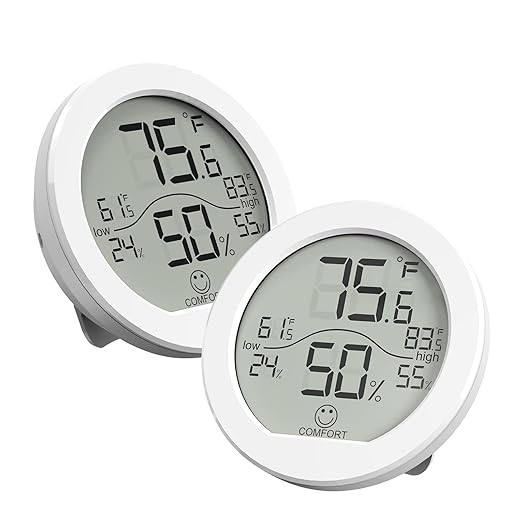 Hygrometer Thermometer for Room Temperature Humidity Meter Indoor Thermometer Accuracy Calibration LCD Temperature Sensor