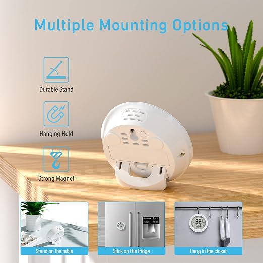 Hygrometer Thermometer for Room Temperature Humidity Meter Indoor Thermometer Accuracy Calibration LCD Temperature Sensor