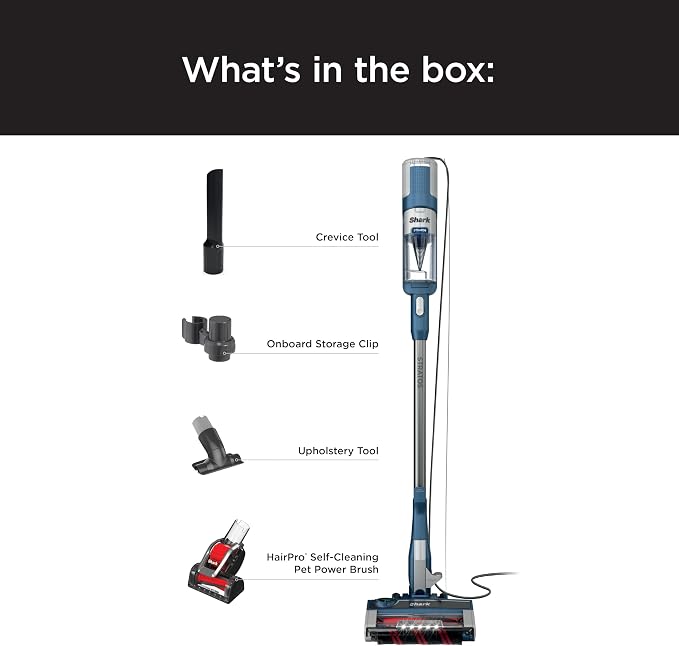 HZ3002 Stratos Ultralight Corded Stick Vacuum with DuoClean PowerFins HairPro, Self-Cleaning Brushroll, & Odor Neutralizer
