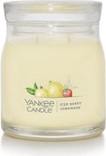 Iced Berry Lemonade Scented Signature 13oz Medium Jar 2-Wick Candle Over 35 Hours of Burn Time, product image