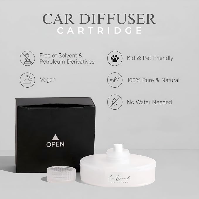 Iconic Baccarat Rouge Aroma Car Diffuser Cartridge Fragrance Refill 20ML Compatible with All Ultrasonic Smart Car Diffusers