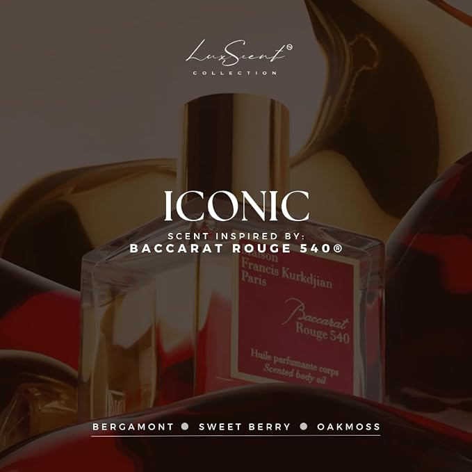 Iconic Baccarat Rouge Aroma Car Diffuser Cartridge Fragrance Refill 20ML Compatible with All Ultrasonic Smart Car Diffusers