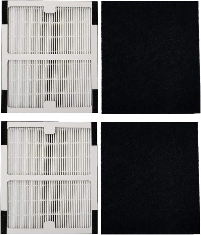 Idylis Air Purifier Filter A - 2 Pack HEPA & Carbon Filter Set for Idylis IAP-10-100, IAP-10-150, AC-2119, Model IAF-H-100A
