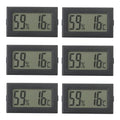 Improved Pack of 6 Mini Small Digital Hygrometer Thermometer Indoor Temperature and Humidity Meter Gauge with Temp Humidity