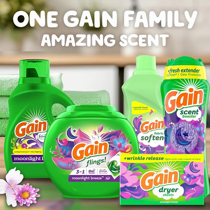 In-Wash Laundry Scent Booster, Moonlight Breeze Scent, 30.1 OZ, Fresh Extender + Odor Protection, alternate product view 7