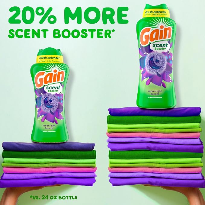 In-Wash Laundry Scent Booster, Moonlight Breeze Scent, 30.1 OZ, Fresh Extender + Odor Protection, alternate product view 8