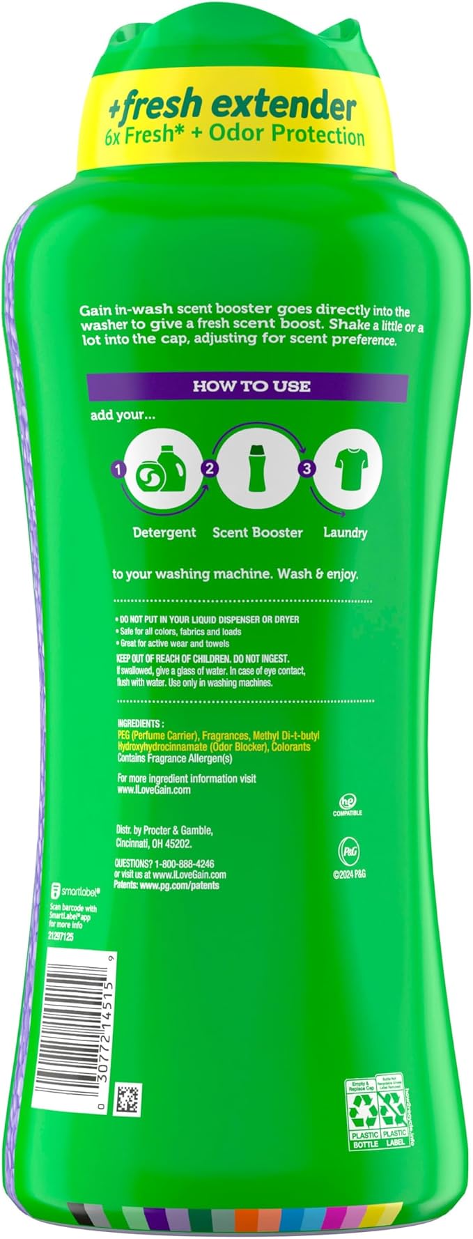 In-Wash Laundry Scent Booster, Moonlight Breeze Scent, 30.1 OZ, Fresh Extender + Odor Protection, alternate product view 10