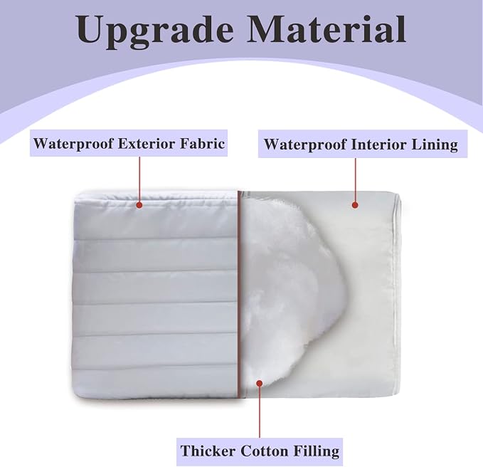 Indoor Air Conditioner Cover for Window Units, Inside Window AC Cover for Winter, fits up to 25"x 18" x 3.5"(Light Gray)