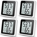 Indoor Humidity Meter Hygrometer 4Pack, Room Thermometer for Accurate Room Temperature Monitor, Digital Hygrometer with