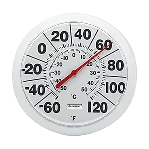 Indoor Outdoor Big and Bold Dial Thermometer, Wireless Thermometer with Easy to Read Large Numbers for Patio, Pool, product