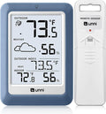 Indoor Outdoor Thermometer Hygrometer Wireless Weather Station, Temperature Humidity Monitor Battery Powered Inside Outside