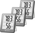 Indoor Thermometer [3 Packs], Mini Digital Hygrometer Room Thermometer, Humidity Meters, Accurate Temperature Humidity