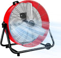 Industrial Fan 24 Inch Heavy Duty Drum 3 Speed 8900 CFM Air Circulation High Velocity Fan For Warehouse