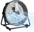 Industrial Fan 30 Inch Heavy Duty Drum 3 Speed 13000CFM Air Circulation High Velocity Fan For Warehouse, Workshop, Factory