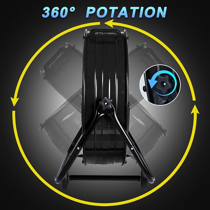Industrial Fan 30 Inch Heavy Duty Drum 3 Speed 13000CFM Air Circulation High Velocity Fan For Warehouse, Workshop, Factory