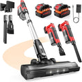 60KPa Cordless Vacuum Cleaner for Home, 700W Pet Vacuum, 70-Min Runtime, Lightweight, Rechargeable 8000mAh Dual