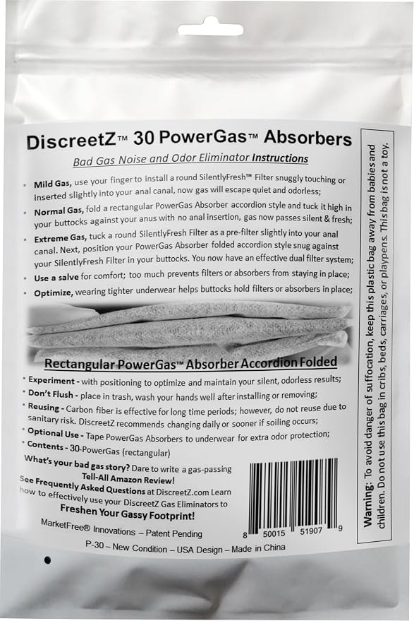 Innovations Odor Eliminator for Strong Smell, No Toxic Spray. Men & Women’s Charcoal Odor Absorber, Flatulence Underwear