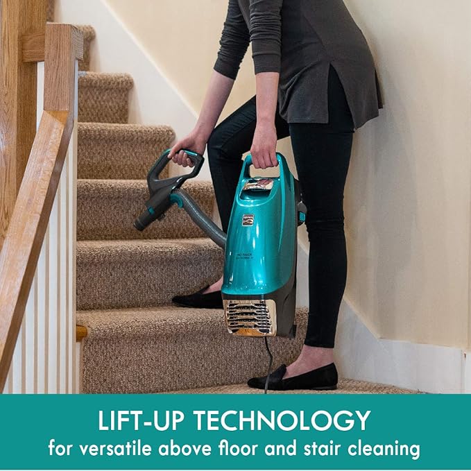 Intuition Bagged Upright Vacuum Lift-Up Carpet Cleaner 2-Motor Power Suction with HEPA Filter, 3-in-1 Combination Tool