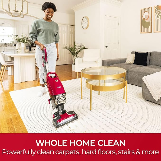 Intuition BU4020 Bagged Upright Vacuum Pet Friendly Lift-Up Carpet Vacuum Cleaner 2-Motor Power Suction with HEPA Filter, Pet
