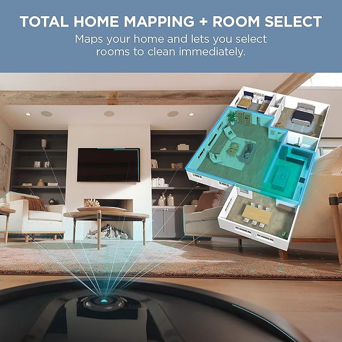 IQ Robot Vacuum AV1002AE with XL Self-Empty Base, Self-Cleaning Brushroll, Advanced Navigation, Wi-Fi, Compatible with Alexa