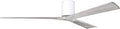 IR3H-WH-BW-72 Irene Indoor/Outdoor Damp Rated Flush Mount 70" Hugger Ceiling Fan with Remote & Wall Control, Silent DC Motor