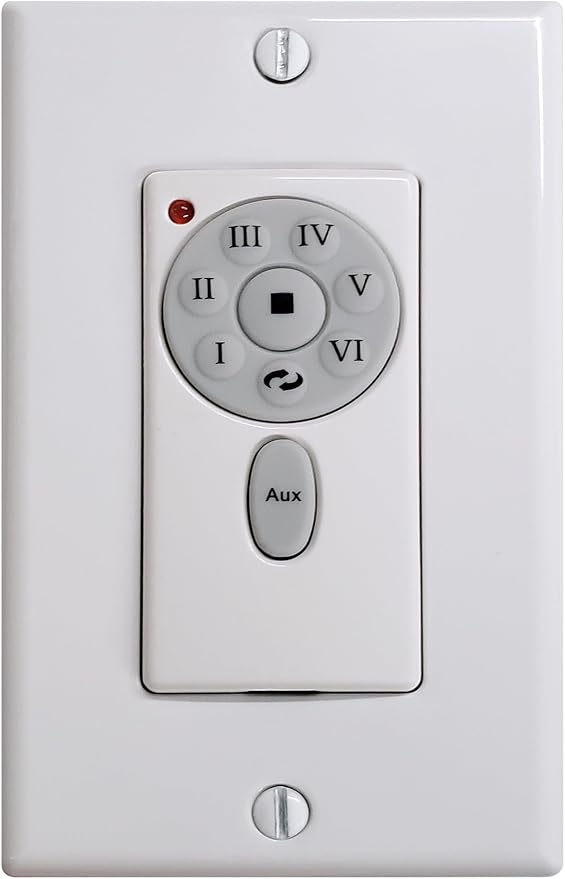 IR3HLK-BRBR-WA-60 Irene Damp Rated Flush Mount 60" Ceiling Fan with Light and Remote & Wall Control, Silent DC Motor, 3 Solid