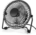 isanewcreativebrand Small Desk Fan, 4 Inch USB Fan Powered by USB, 360° Rotation - Small Fans for Bedroom, Office, Table