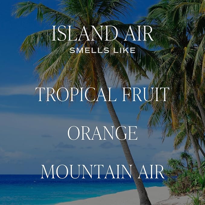 Island Air Patterned Candle – Soy Candles with Tropical Fruits, Sugared Oranges, alternate product view 2