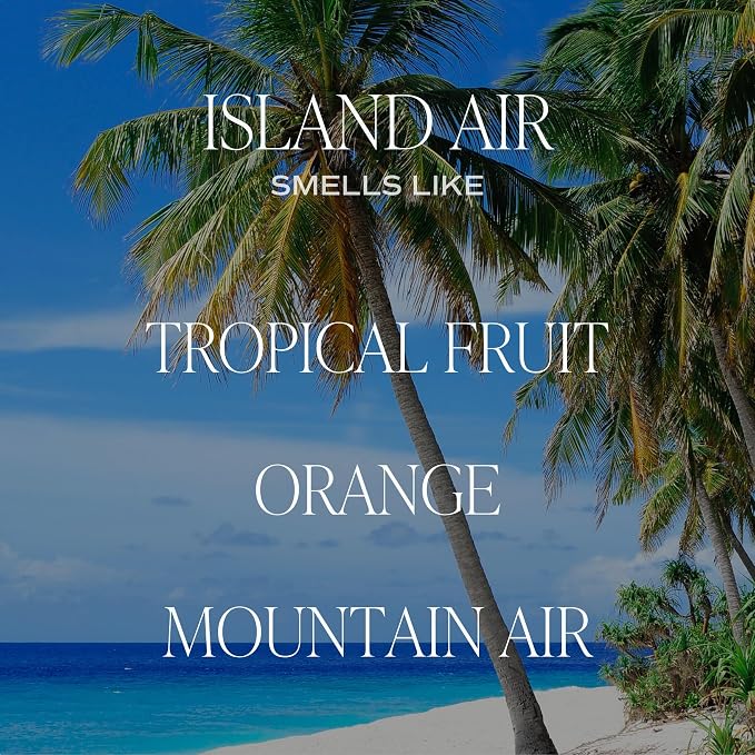 Island Air Soy Candle - Tropical Fruit, Mountain Air, and Orange Scented Summer Candles for Home, alternate product view 5